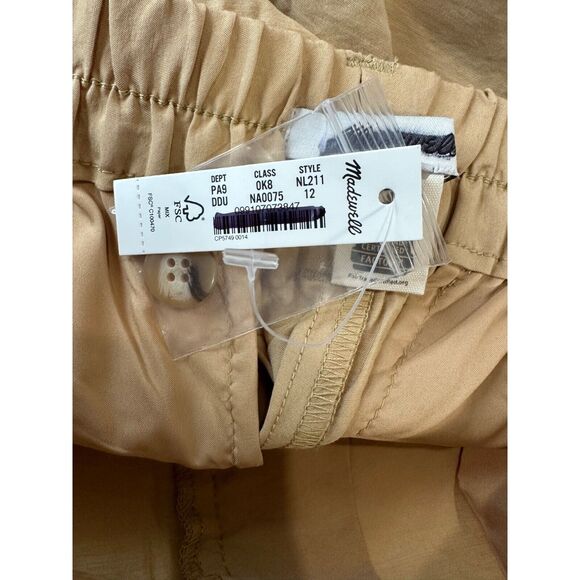 Madewell The Tailored Tapered Preppy Academia Pant in Softdrape Beige NWT 12 - Picture 5 of 7